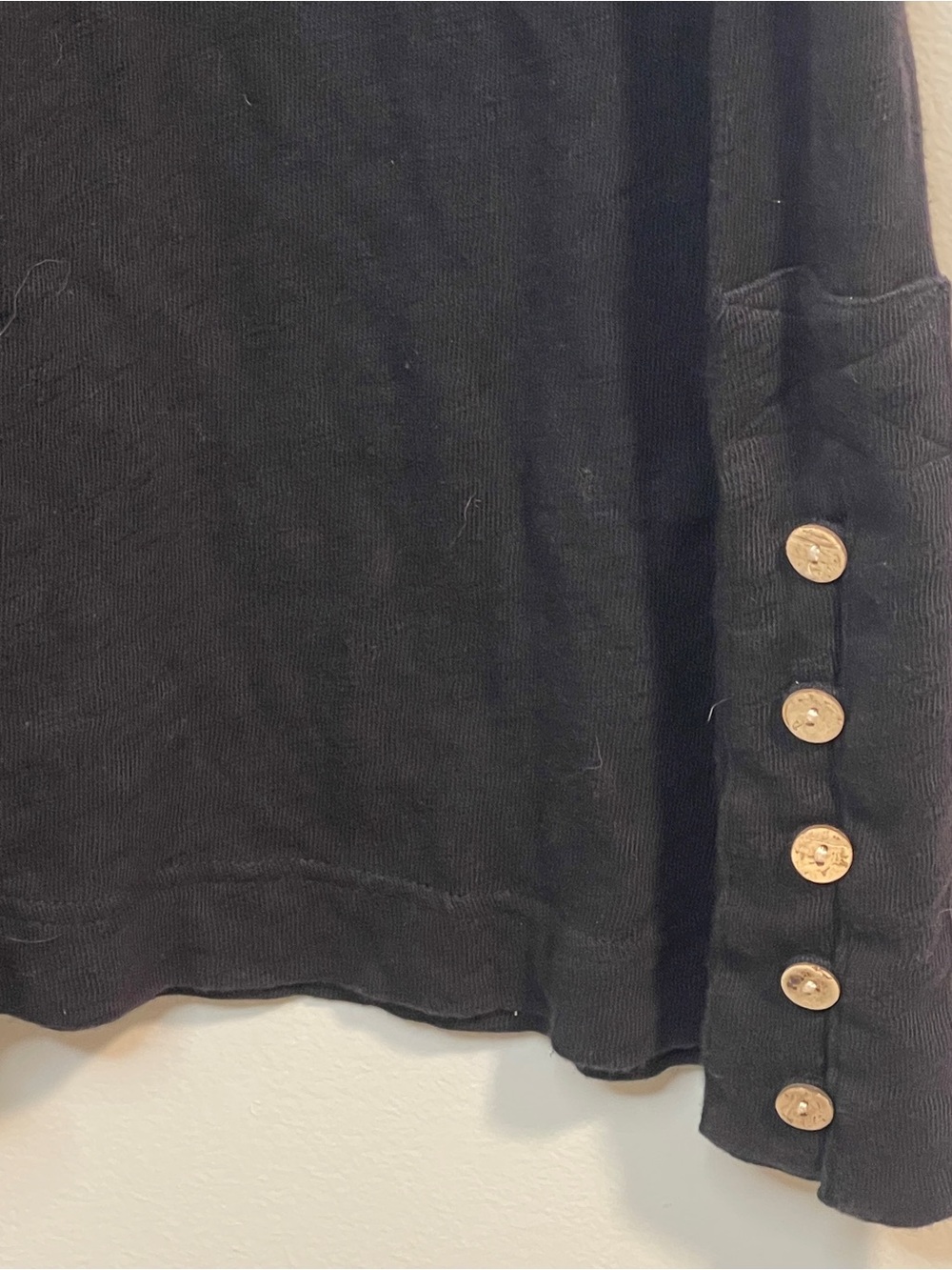 FP Beach Black Wide-Leg Pull-On Pants with Button Hem - Picture 3 of 7